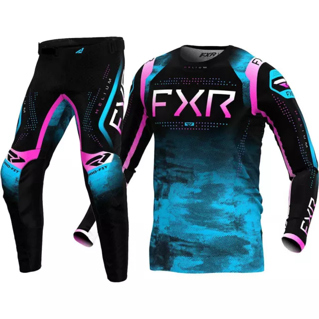 FXR Helium Circuit Motocross Racing Gear Set Jersey/ Pants Combo MX Racing Kit