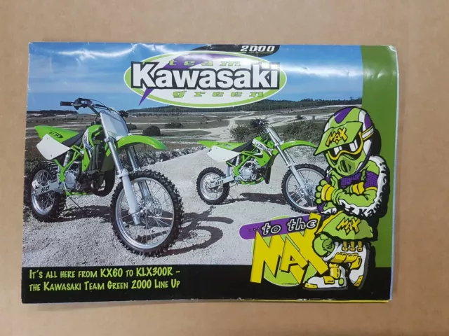 Kawasaki Kx Sales Pamflet Poster Brochure  2000 Rare