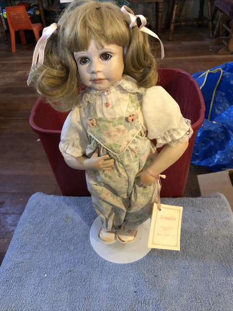 Porcelain Doll  "Jennifer "  Heritage Mint  Collection   16  "-41 cm