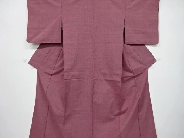 6369622: Japanese Kimono / Vintage Hitoe Kimono / Mawata Tsumugi