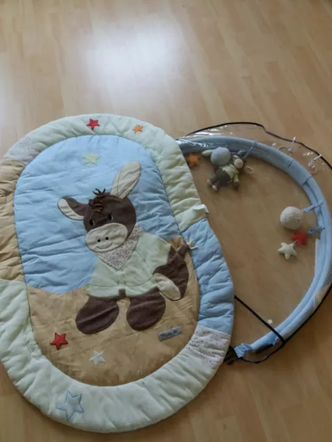 Baby Krabbeldecke mit Spielbogen Esel Von Sterntaler