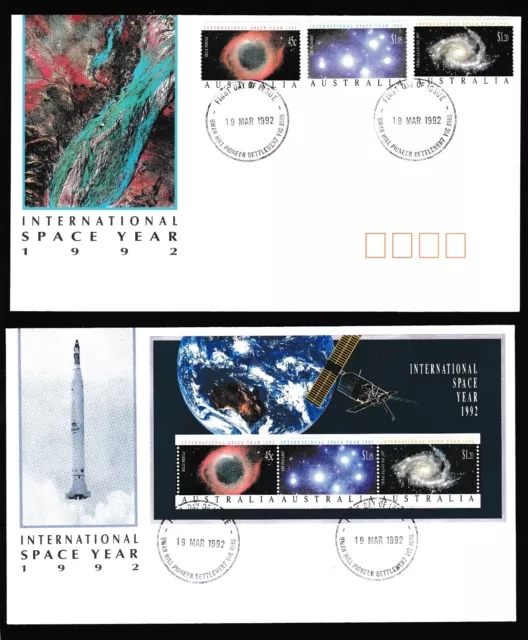 1992 International Space Year Decimal Stamp First Day Covers #2821