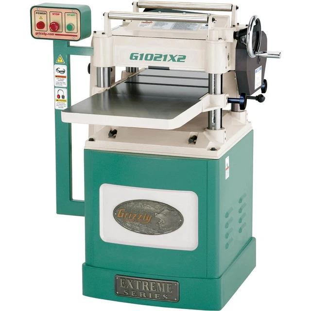 Grizzly G1021X2 15" 3 HP Extreme Series Planer w/ Helical Cutterhead
