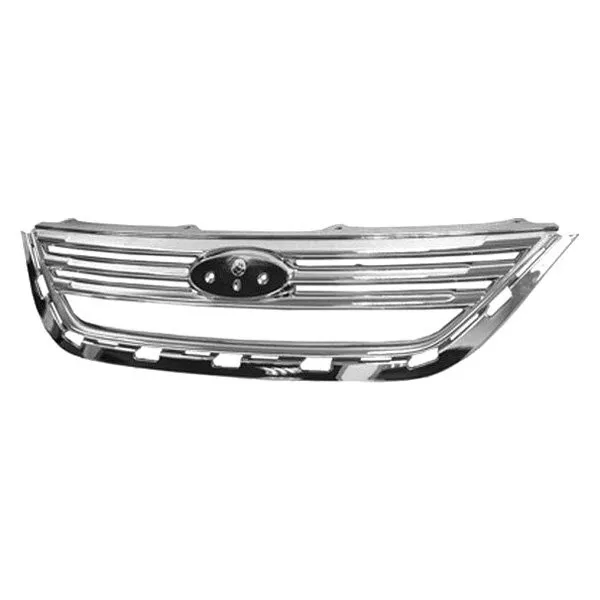 CAPA-2011-2013 Ford Fiesta, CHROME/ABS Plastic/Sdn, Front Grille