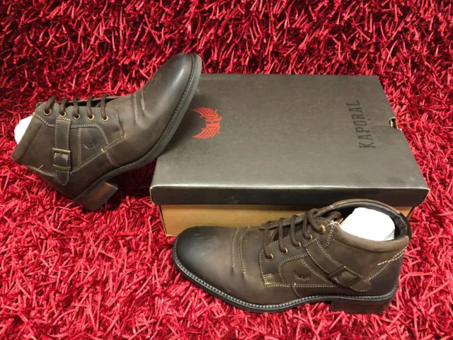 Chaussures Homme en Cuir Kaporal Taille FR 42 Couleur Marron neuf !!