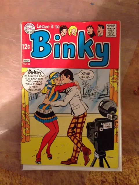 Leave It To Binky Comic Book #66, DC Comics 1969 High Grade See Pics