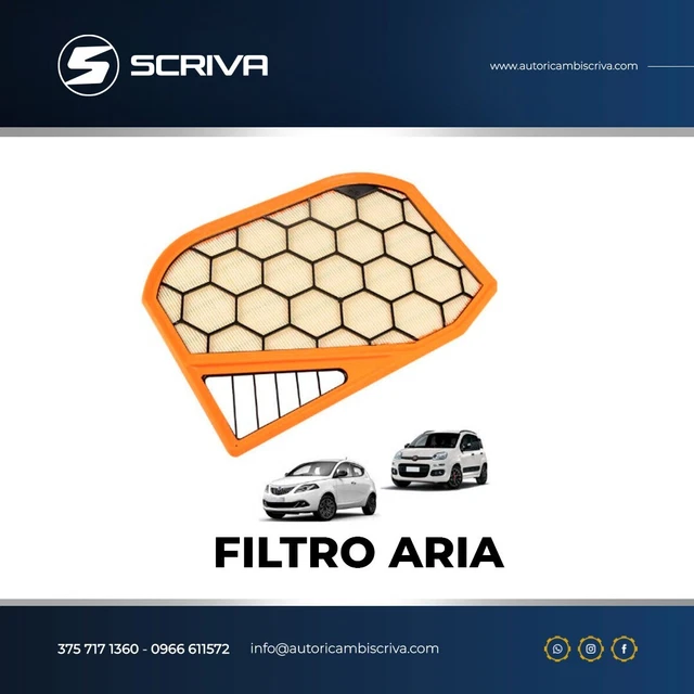 Filtro Aria Multitube Per Fiat 500 Mild Hybrid 1.0 Benzina - Ricambio Ydea