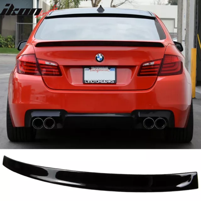 FITS 11-16 BMW 5 Series F10 3D Style ABS Roof Spoiler Painted Jet Black #  668 $99.99 - PicClick