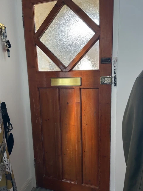 1930s front door frosted glass