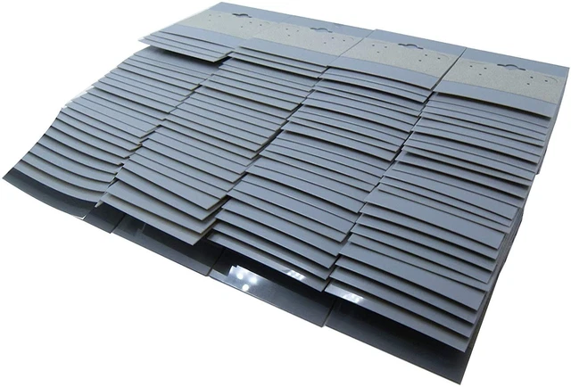 N'icePackaging - 200 Qty Plain Grey 2" x 2" Hanging Earring Cards - for...