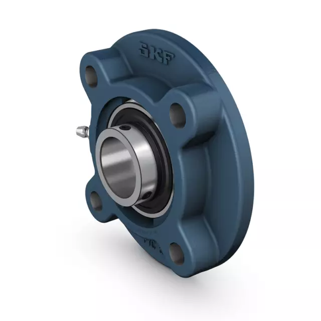 FYC60TF Flanged Y-bearing units with a cast housing with a round flange and gru