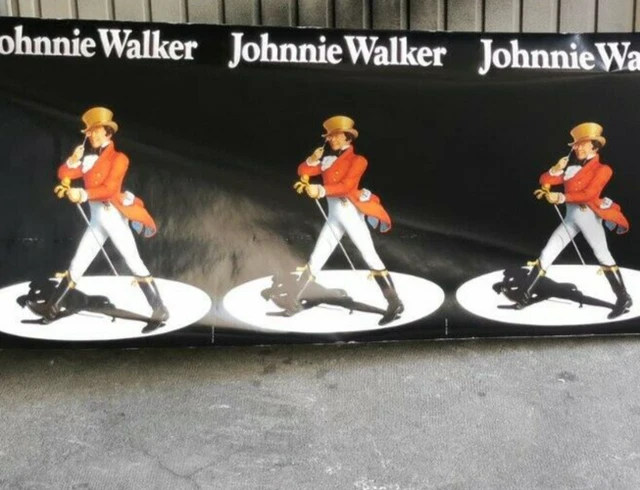 JOHNNIE WALKER - Rouleau publicitaire - 74cm de haut - Entre 20 et 30m de long