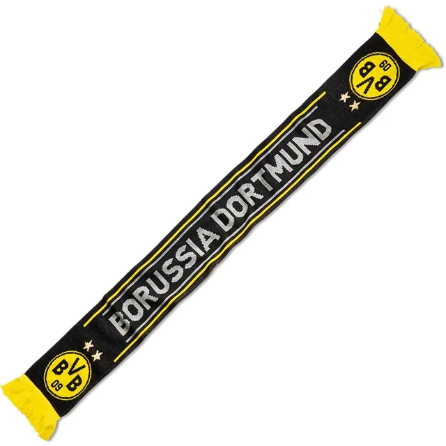 BVB Schal schwarz Borussia Dortmund Fanschal Schriftzug Logo Fanartikel Shop