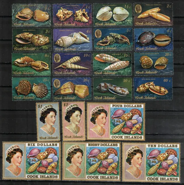 Cook Islands Stamp 381-402  - Sea shells definitive set of 22
