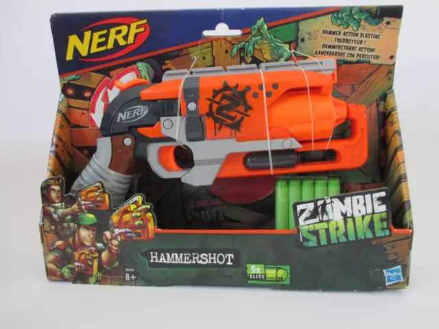 Hasbro - Nerf - Zombie Strike - Hammershot - mit 5 Elite Darts NEU in OVP