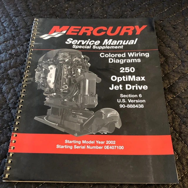 Mercury -  90-888438 Wiring diagrams 250 OptiMax Jet supplement manual