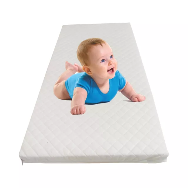 Grizzly Foam Travel & home baby Cot Mattress Fully Breathable Mattress 90x60x5cm