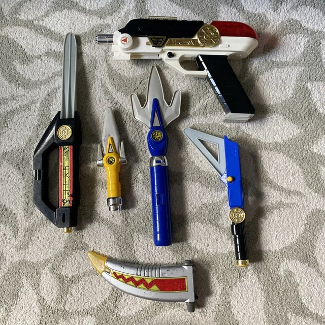 POWER RANGERS ZEO And Mighty Morphin Power Blaster Weapons Bundle | 90s ...