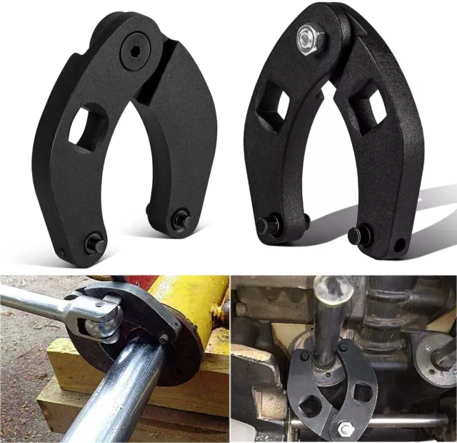 1PC Adjustable Gland Nut Wrench For Hydraulic Cylinder Cap Remover Tool Black