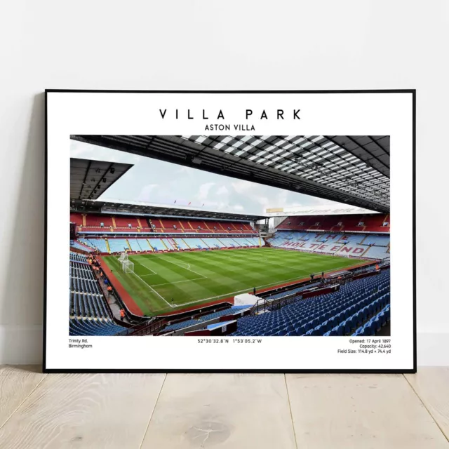 Villa Park Poster print, Aston Villa Stadium Print