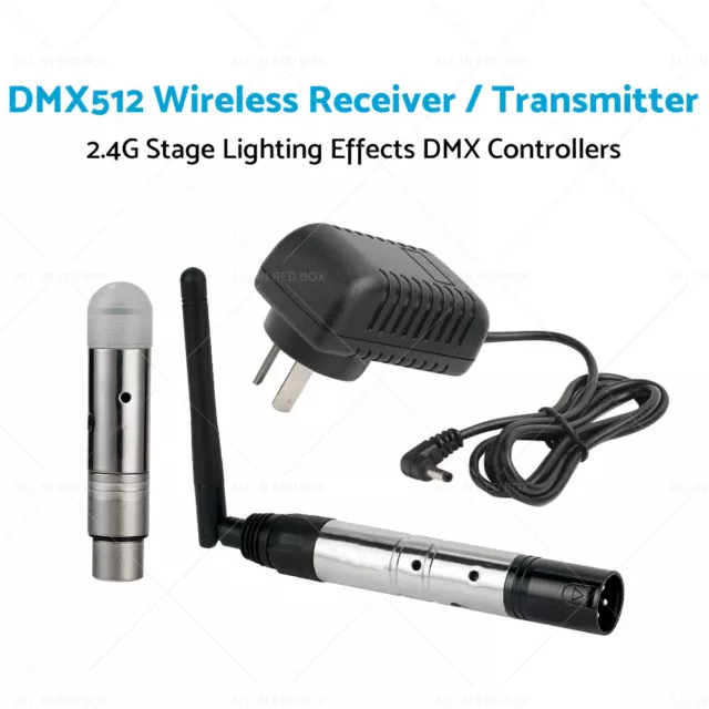 DMX512 Wireless Receiver Transmitter 2.4G Stage Lighting Effects DMX Controllers