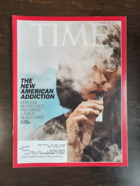 Time Magazine September 30, 2019 - Kids Hooked on E-Cigarettes - Emmanuel Macron