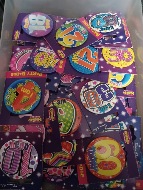 Lotto di badge compleanno lavoro x 51