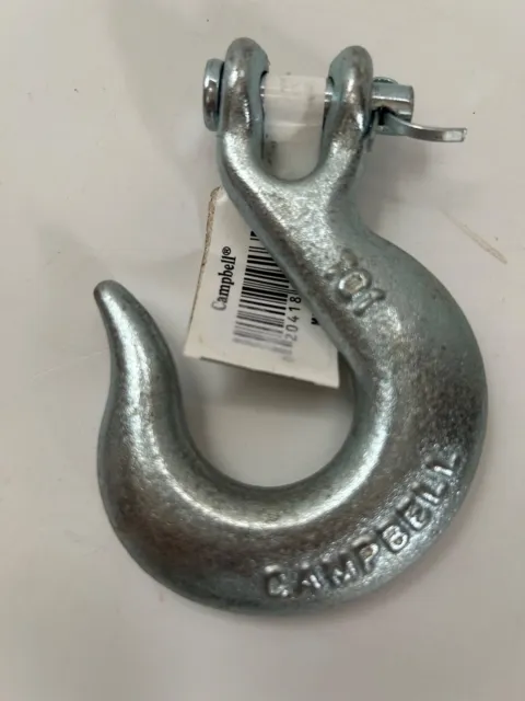 Clevis Slip Hook 1/4" Campbell T9401424 Zinc Plated Grade 43 ~LOT of 2