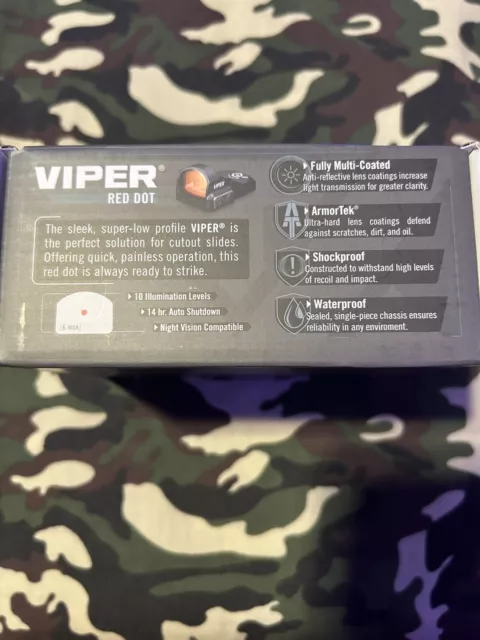 Vortex VRD-6 Viper Red Dot 6 MOA Red Dot New In Box Fast Shipping.