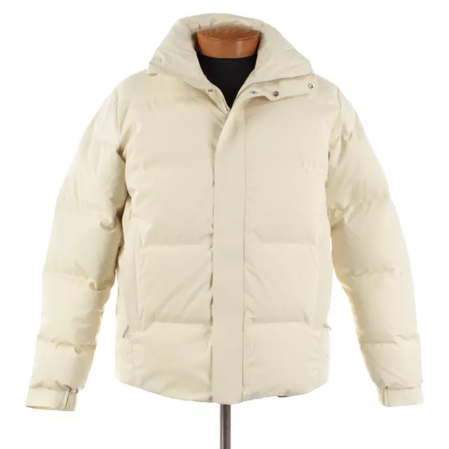 NN07 No Nationality NWD Golfie 8181 Down Jacket Size Medium In Solid Cream