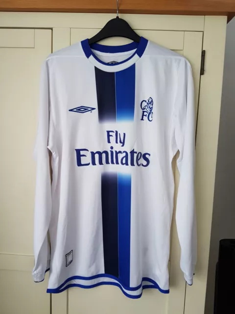 Chelsea white best sale long sleeve jersey