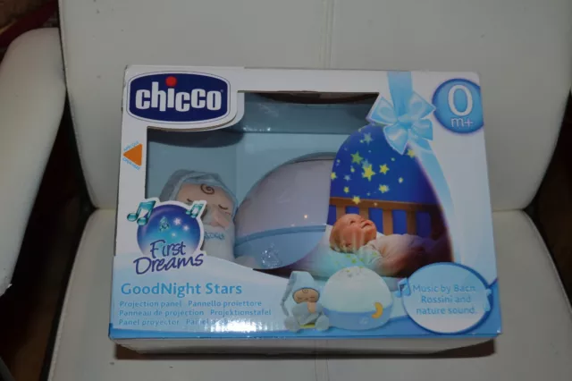 veilleuse chicco neuve panneaux de projection bleu avec mélodies peluche