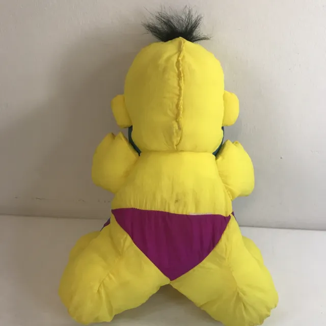 Vintage Fisher Price 1992 Yellow Caveman Puffalump Stuffed Grunts Plush Doll- A3 5