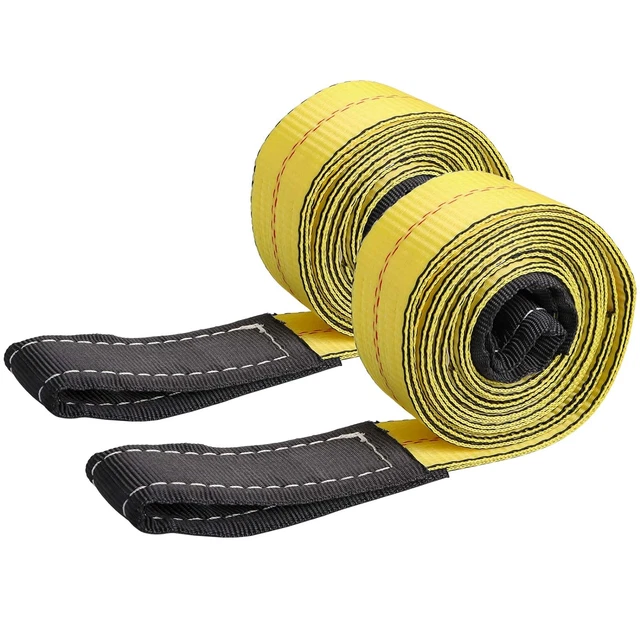2 Pack 10 x 2 Lift Sling Straps Heavy Duty Lifting Towing Slings Nylon Web...