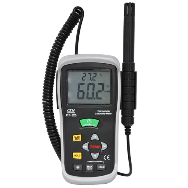 CEM DT-625 Professional Handheld High Precision Humidity and Temperature MeterK