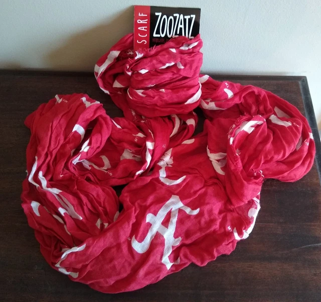 University of Alabama Infinity Scarf, All over A logo Zoozatz Roll Tide Football