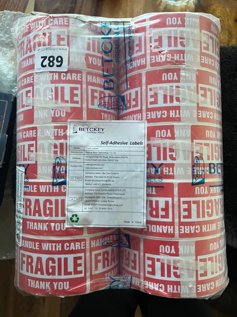 BETCKEY - Frigile premium labels self adhesive