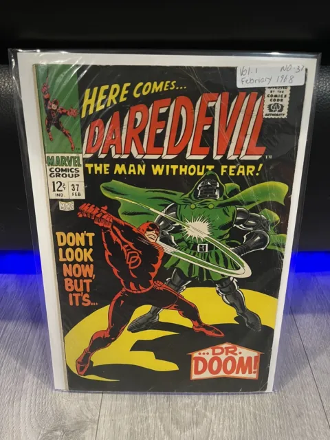 Daredevil #37 1968 The Man Without Fear - Iconic Doctor Doom Battle Stan Lee