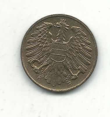 A High Grade Au 1954 Austria 20 Groschen Coin-Dec571 2