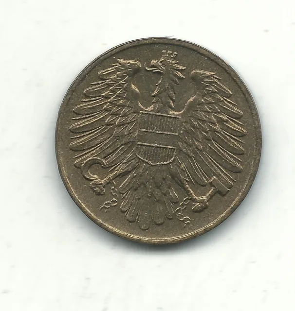 A High Grade Au 1954 Austria 20 Groschen Coin-Dec571 2