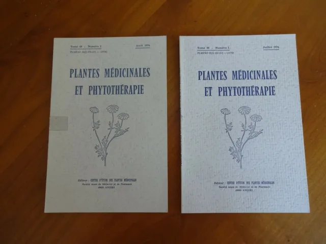 Plantes médicinales et phytothérapie 1976 centre étude des plantes médicinales