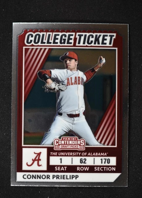 2022 Elite Extra Edition College Tickets Optic #CTO-12 Connor Prielipp