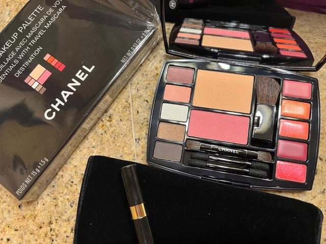 CHANEL Travel Makeup Palette DESTINATION Makeup Essentials with Travel Mascara