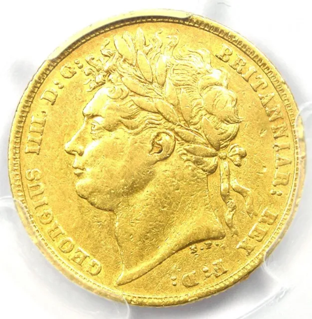 1822 Britain George IV Gold Sovereign Coin 1S - Certified PCGS XF Details (EF)