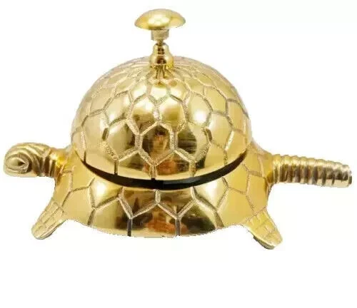 Cloche De Bureau Ancienne Style Hôtel - Crabe En Laiton Finition Argenté - Neuf