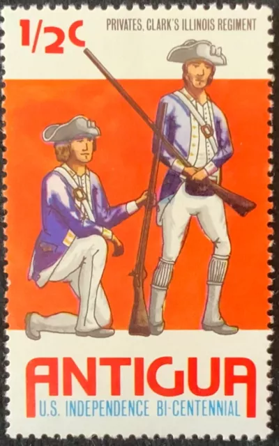 Antigua 1976 - Us Independence Bi-Centenial - Fine Mint Stamp