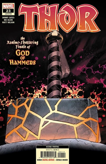 Thor #23 Klein 2nd Print God of Thunder Variant Marvel Comics 2022 NM