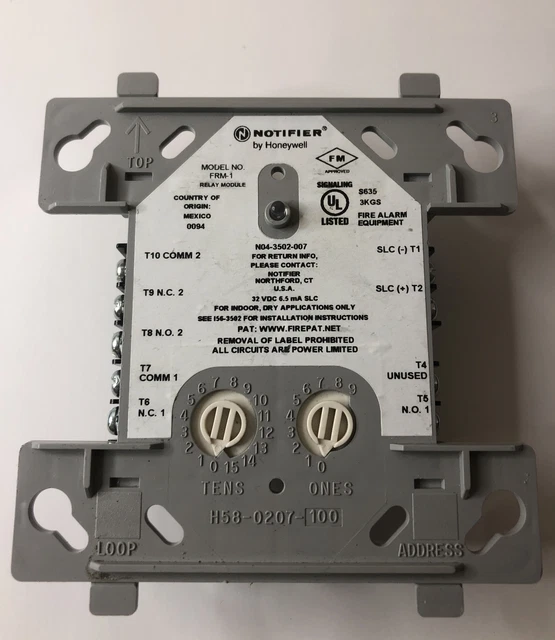 HONEYWELL FRM1 NOTIFIER Fire Alarm Relay Module (no box) £24.40