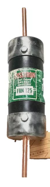 Bussman Fusetron Dual Element Time Delay Class K-5 FRN 125A 250V Cartridge Fuse