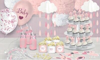 Oh So Ready to Pop Range Pink Girl Baby Shower Party Venue  Decorations Balloons